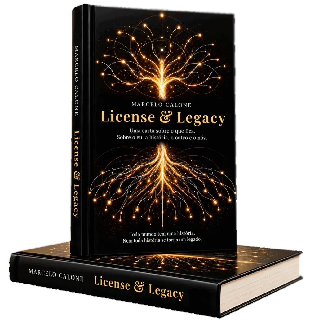 Livro License & Legacy, de Marcelo Calone: uma carta sobre o que fica